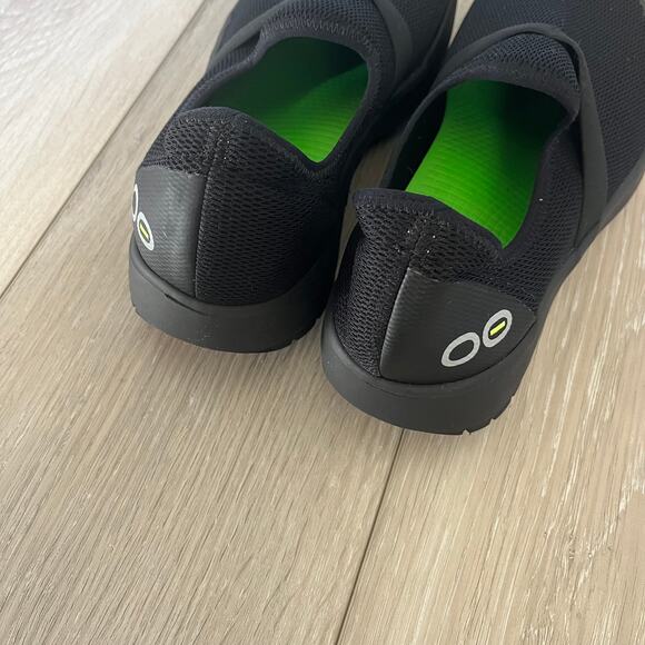 Oofos OOmg Low Eeze Women's 9 Slip On Black Recovery Comfort Shoe Low Fibre - Picture 6 of 9